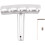 ABS T-Handle Shifter Shift Knob Gear Shift Lever for  Charger Challenger Compass Silver 2