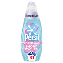 Persil Wonder Wash Sensitive* Non Bio Liquid Detergent Fast-Acting Formulation with a Pure Heaven Scent 837 ml (31 washes)