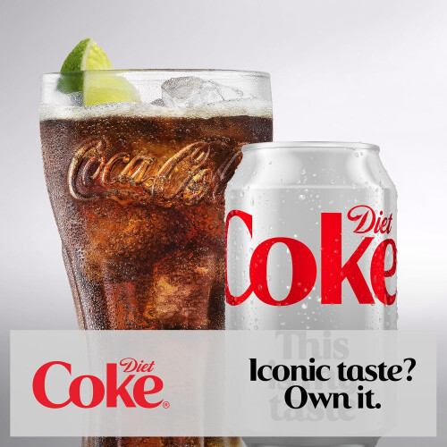 Diet Coke Soft Drink Cans, 24 x 330 mL 2