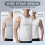 (Black, Medium) Men's Wide Strap Ribbed Tank Top, 3-Pack Basic Vest 6
