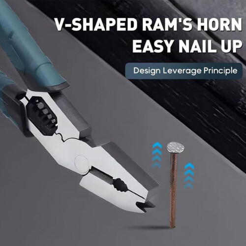 (2pc, -) 9-In-1 Multi-Functional Wire Stripping Pliers, Compound Leverage 2
