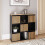 Kube 3x3 Storage Display Unit Black/Medium Oak 1