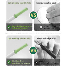 (12pcs) 6/12 Pcs Air Inhaler for Quitting Smoking, Behavioral Support Aid Stick with Natural Mint Essential Oil, Non-Nicotine_qlsg