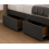 Modern Upholstered Bed with USB & Drawers Grey 4FT 5