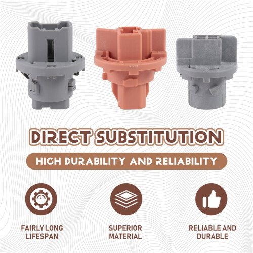 3pcs for  Land  Prado LC120 2003-2009 Bulb Base Tail Light Socket Brake Light Socket Reversing Light Socket 1