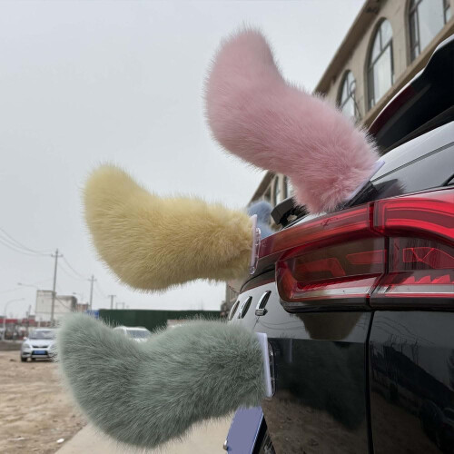 (E#, -) Remote Control Electric Furry Car Tail, USB Rechargeable 1