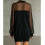 (A#, Medium) Vestido de malla con parches, primavera/otoño 5