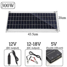 (40A Controller) 300w 12v Solar Panel, Solar Panel Kit, Battery Charger Kit With 20-100a Solar Charge Controller For Rv Yacht Outdoor Garden