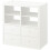 ikea 4-Drawer Unit with 2 Inserts 77x77cm-White 2