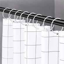 Anneaux de Rideau de Douche, Crochets, Anneaux de Rideau de Douche Antirouille, Anneaux de Douche Ronds Anti-Chute pour Rideau, Doré