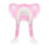 Cute Animal Ears Design Winter Hat Windproof Ear-Pink white 1
