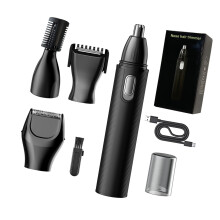 Strong Aluminum Nose Hair Device For Men Has Ergonomic-Black