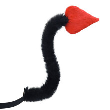 1Pc démons corne bandeau diable queue diable cornes-Queue rouge