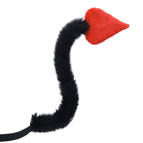 1Pc démons corne bandeau diable queue diable cornes-Queue rouge