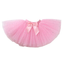 Gelaagde Tule Jurk Prinses Tutu Rok Baby Meisjes Tutu Rok-Roze L