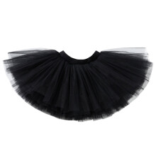 Jupe d'entraînement de Ballet pour enfants, tissu en-Noir M