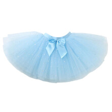 Sparkly Tutu Rok Ademend Gelaagde Tule Jurk voor-Lichtblauw L