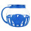 Borosilicate Glass Popcorn Machine Jar Microwave-Blue 2.25L 1
