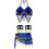 Belly Dancing Outfit Wrist Cuffs Adjustable-Royal blue os 1