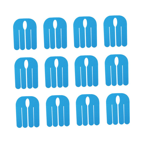 Multipurpose Sports Tape 12 Precuts Pieces Wrist-Light blue