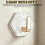(Silver-10PCS, -) Water Ripple Hexagonal Self Adhesive Hooks, Gold 5PCS 3