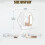 (Silver-5PCS, -) Water Ripple Hexagonal Self Adhesive Hooks, Gold 5PCS 7