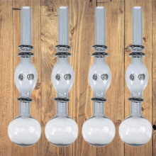 10PCS Glass Oil Lamp Burners High Borosilicate Lamp Burners Oil Burner Glass Pipe Heat Resistant Glass Oil Lantern Cover