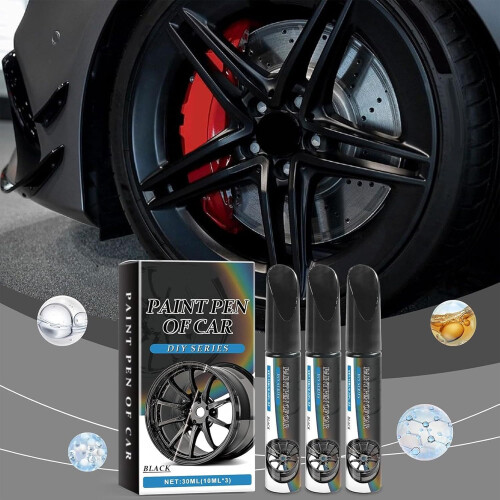 (3 Box, -) 3 stylos réparation jantes, noirs 1