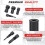 (Red, -) 10pcs Blind Hole Bearing Puller Tool Set, Internal Extractor 4