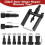 (Red, -) 10pcs Blind Hole Bearing Puller Tool Set, Internal Extractor 3