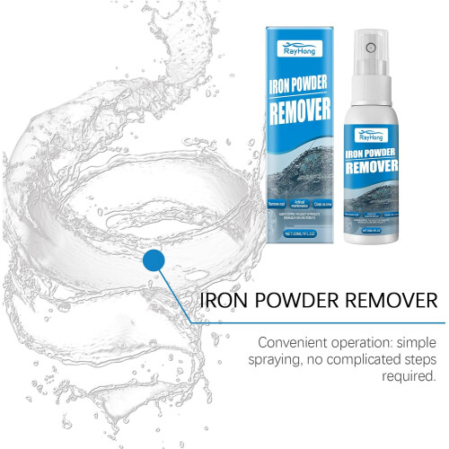 (3pcs-100ml, -) 2pcs Iron Powder Rust Remover Spray, Quick-Acting 30ml 2
