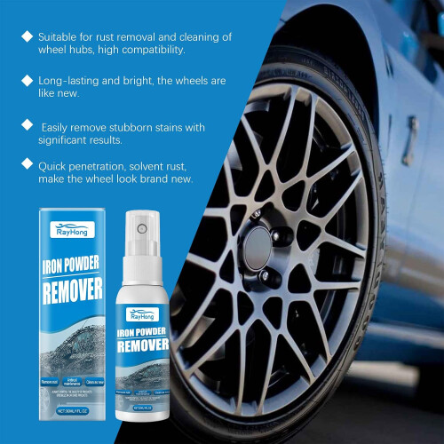 (3pcs-30ml, -) 2pcs Iron Powder Rust Remover Spray, Quick-Acting 30ml 1