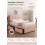 Modern Upholstered Bed with USB & Drawers Pink 6FT 8