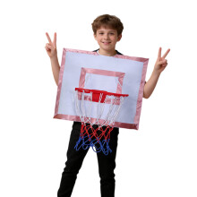 Sportstijl voor kinderen Draagbare speelgoedbasketbalset-Wit