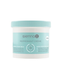 Cire dépilatoire chaude Sienna X à la menthe poivrée pour peaux sensibles 450 g