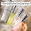 Elegant Rotating Press Perfume Dispenser Leather Cover-White 9