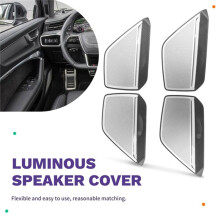 Car Speaker Cover for A6 C8 A7 Door Trim Panel 30 Colors LED Light Emitting Speaker Cover Accessories
