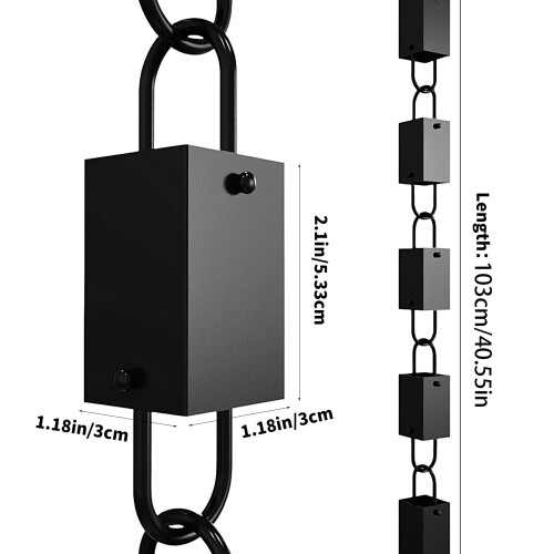 Rain Chain for Gutter Functional Replacement for Downspout 1