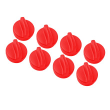 8 stuks food grade siliconen magnetische clips voor-Rood