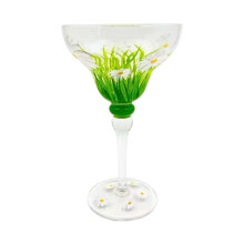 Glasbecher mit aufwendigem handbemaltem Design für-wenig