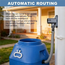 Rainwater Collector for Downpipe 70-110 mm, Efficient Rainwater Utilization for Roofs to 80 M²