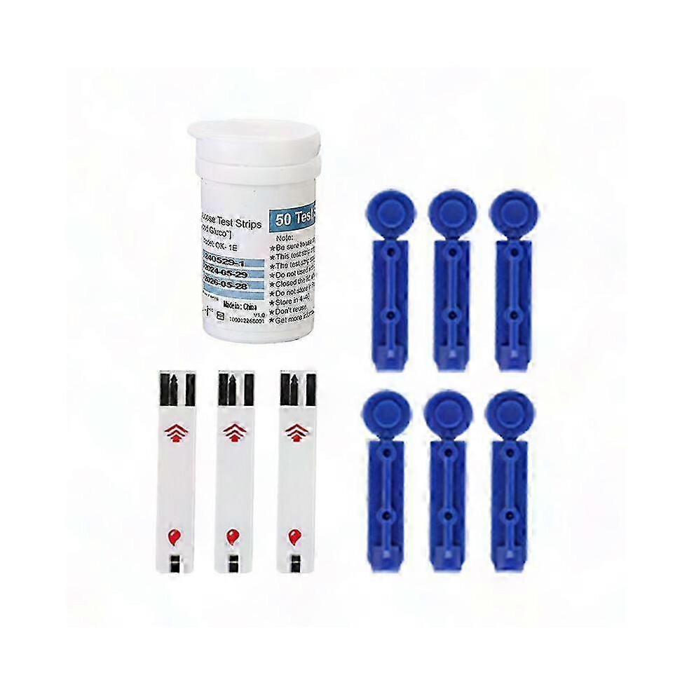 (50paper 50pins) Accurate Blood Glucose Monitor for Home Use, Suitable for Elderly Blood Sugar Testing & Analysis