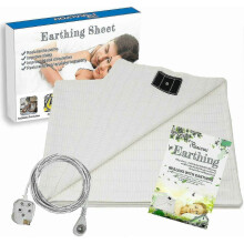 (,99*203CM) Earthing Double Bed Grounding Sheet, Shield Emf Anti Radiation Conductive Fabric Bed Mat for Grounding Protection