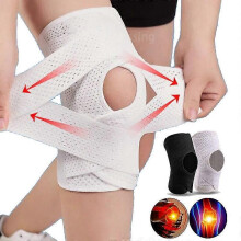 (White, M) Meniscus Breathable Knee Pads, Meniscus Knee Brace, Knee Sleeves With Side Stabilizer for Sports, Daily Use To Support Knee & Relieve Pain