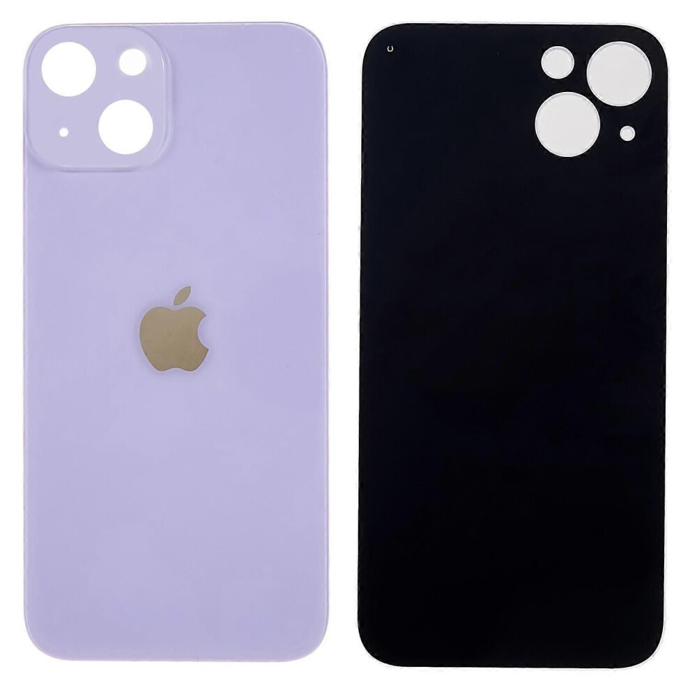 () For Iphone 14 Back Battery Housing Cover - Replacement Parts For Phone Repair Purple/Yellow 7395363181187