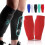 (red, S) Shin Defender KidsShindefender Compression Sleeve with Honeycomb Pads 2