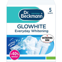 Dr. Beckmann Glowhite | maintains brighter white laundry | 5 In-Wash Sachets