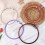 2Pcs Adjustable Embroidery Hoops with Adjustable Spring-Brown 10