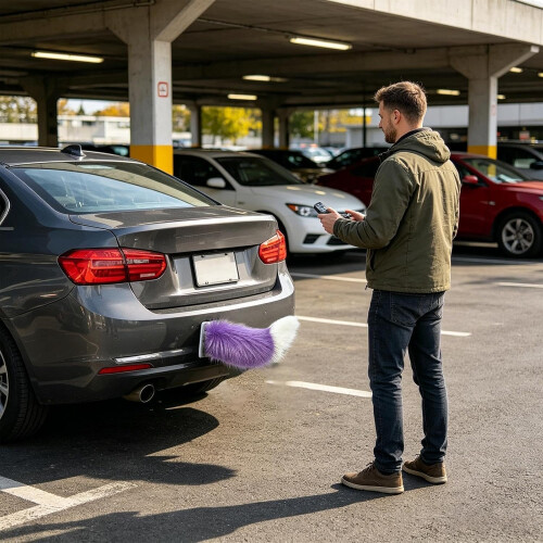 (Color E, -) Remote Control Electric Furry Car Tail, Adjustable Speed Colour G 2