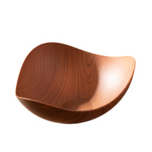 Bol de service portable et moderne en bois, idéal-Bois de pêcher